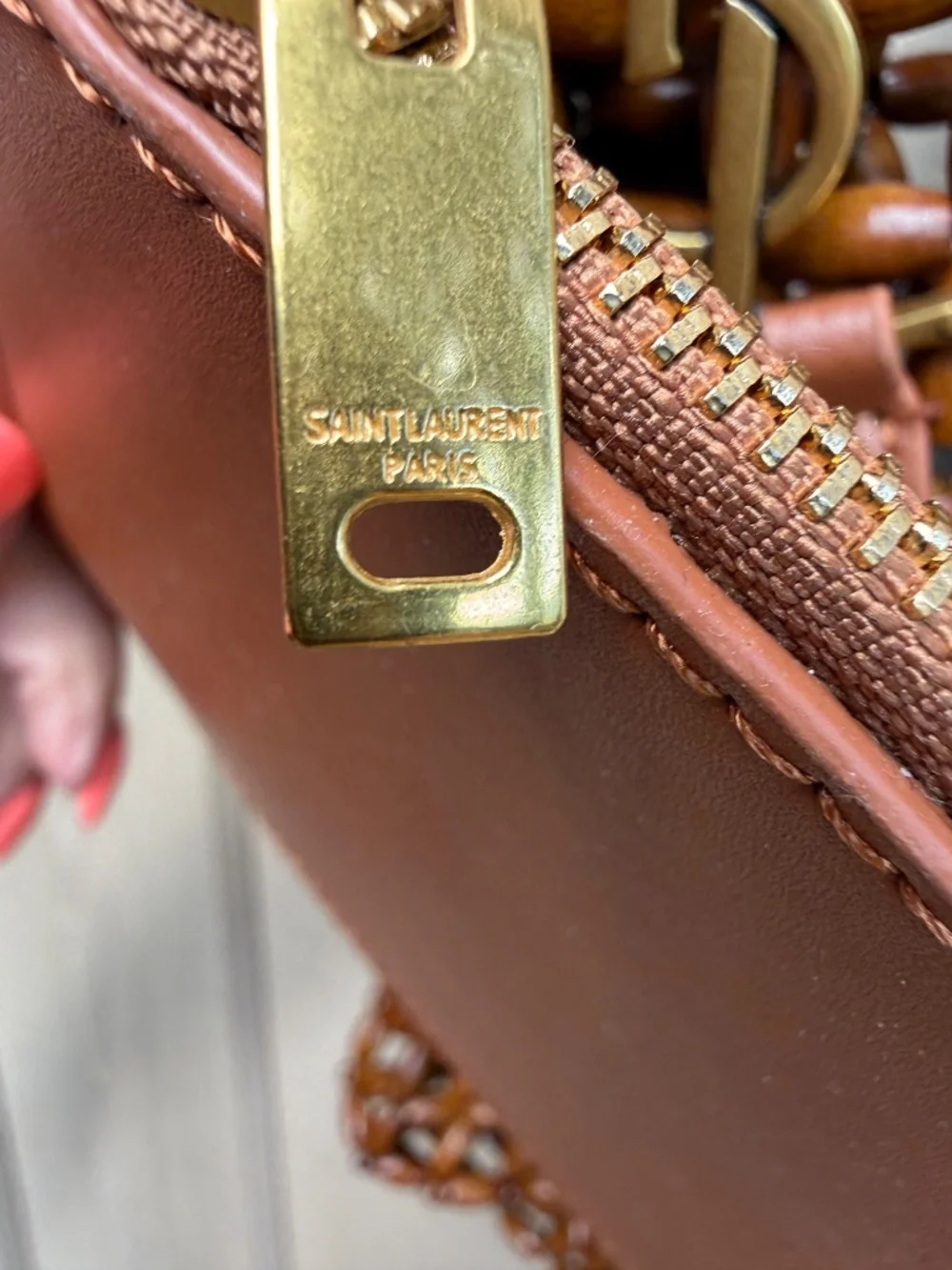 YSL Wooden Bead tote bag LE (read description) - Picture 7 of 11